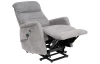 Masážne kreslo s polohovaním Legacy, šedá látka