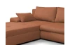 Rohová sedacia súprava Bono, terracotta látka