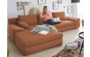 Rohová sedacia súprava Bono, terracotta látka
