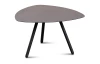 Stolík Mira, priemer 60 cm, antracitový