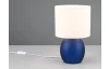 Stolní lampa Vela, modré sklo