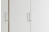 Šatníková skriňa Valencia,155 cm, dub sonoma/biela