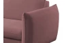 Rohová sedacia súprava Glow, tmavo ružová látka, ľavý roh