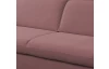 Rohová sedacia súprava Glow, tmavo ružová látka, ľavý roh
