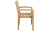 Záhradná stolička s podrúčkami Kediri, teak