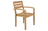 Záhradná stolička s podrúčkami Kediri, teak