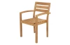 Záhradná stolička s podrúčkami Kediri, teak
