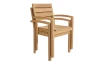 Záhradná stolička s podrúčkami Kediri, teak