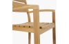 Záhradná stolička s podrúčkami Kediri, teak
