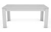 Jedálenský stôl Inter 160x80 cm, biely, rozkladací