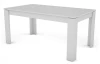 Jedálenský stôl Inter 160x80 cm, biely, rozkladací