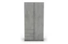 Šatníková skriňa Carlos, šedý beton, 100 cm