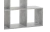 Regál so 6 priehradkami Udine, šedý beton