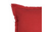 Dekorační polštář 42x42 cm, červený s okrasným lemom