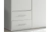 Šatníková skriňa Valencia, 155 cm, biela