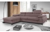 Rohová sedacia súprava Scala, staroružová látka,ľavý roh