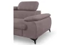 Rohová sedacia súprava Scala, staroružová látka,ľavý roh