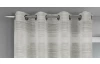Záclona Mateo 135x245 cm, šedá s prúžkami