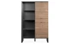 Vysoká skrinka s regálom Sumatra, antracit/bambus