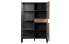 Vysoká skrinka s regálom Sumatra, antracit/bambus