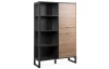 Vysoká skrinka s regálom Sumatra, antracit/bambus