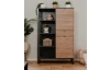 Vysoká skrinka s regálom Sumatra, antracit/bambus