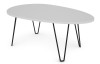 Oválný konferenční stolek Prado, biely