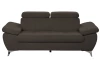 Dvojsedák Gisele, tmavo hnedá espresso látka