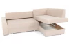 Rohová sedacia súprava Stilo, béžová látka, pravý roh