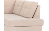Rohová sedacia súprava Stilo, béžová látka, pravý roh