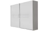 Šatníková skriňa s posuvnými dverami Anna, 225 cm, biela