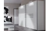 Šatníková skriňa s posuvnými dverami Anna, 225 cm, biela