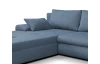 Rohová sedacia súpravu Bono, denimovo modrá látka