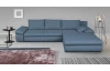 Rohová sedacia súpravu Bono, denimovo modrá látka