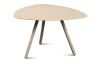 Stolík Mira, priemer 60 cm, béžový