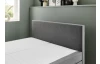 Posteľ boxspring Aston 160x200 cm, stredne šedá látka