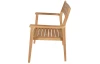 Záhradná stolička s podrúčkami Padang, teak