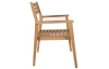 Záhradná stolička s podrúčkami Padang, teak