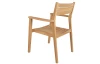 Záhradná stolička s podrúčkami Padang, teak