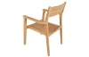 Záhradná stolička s podrúčkami Padang, teak
