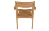 Záhradná stolička s podrúčkami Padang, teak