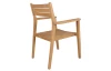 Záhradná stolička s podrúčkami Padang, teak