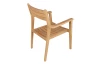 Záhradná stolička s podrúčkami Padang, teak