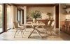 Jedálenský stôl Hagen 180x90 cm, imitácia  béžového travertinu