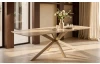 Jedálenský stôl Hagen 180x90 cm, imitácia  béžového travertinu