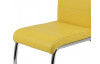 Jedálenská stolička Flora, žltá ekokoža
