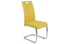 Jedálenská stolička Flora, žltá ekokoža