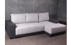 Rohová sedacia súprava Lorenzo P, sivá ekokoža/sivá tkanina