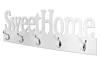 Nástenný vešiakový panel Sweet Home, biely