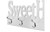 Nástenný vešiakový panel Sweet Home, biely